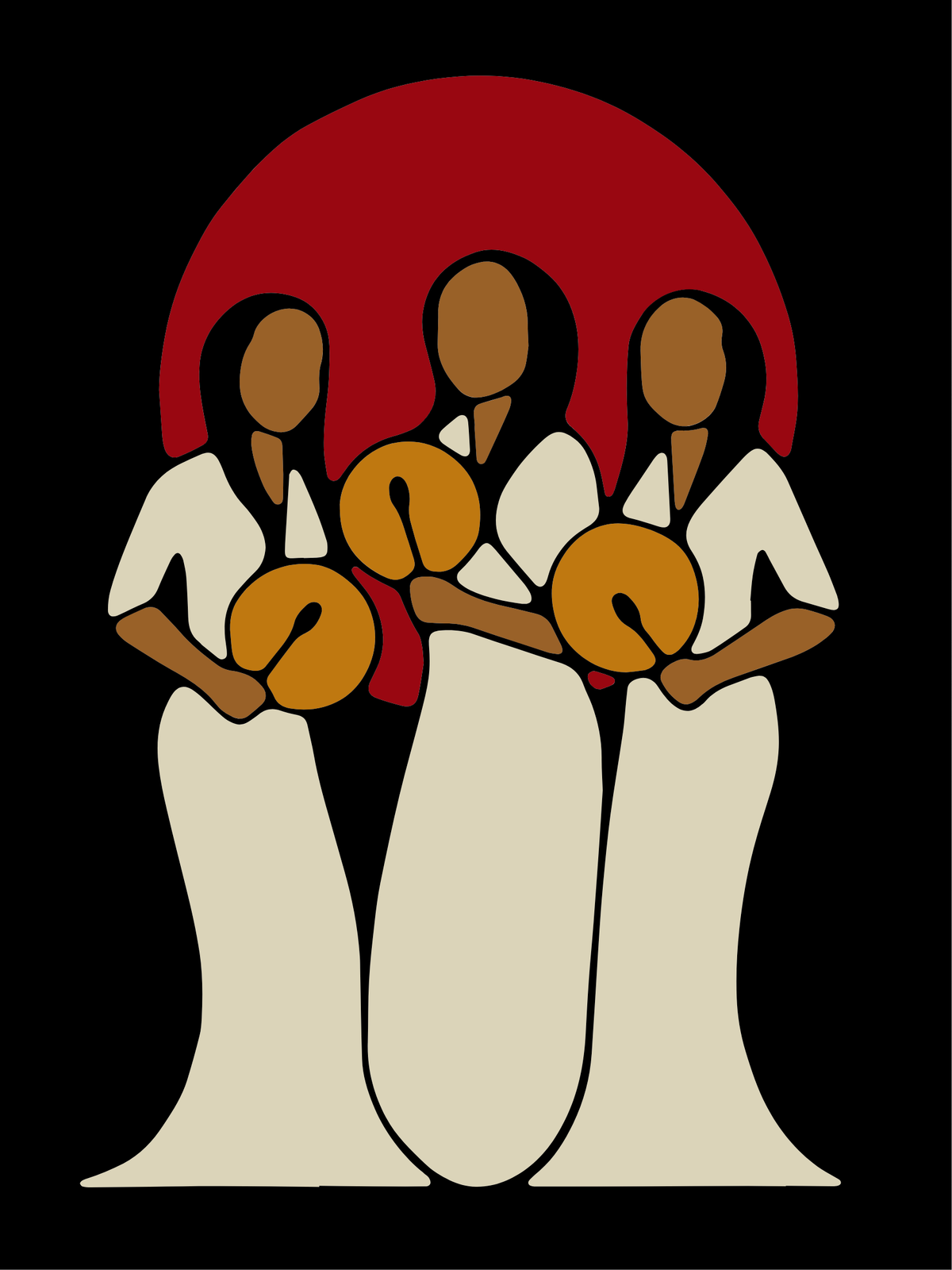 “Gnigaami” (We are singing) Fine Art Print