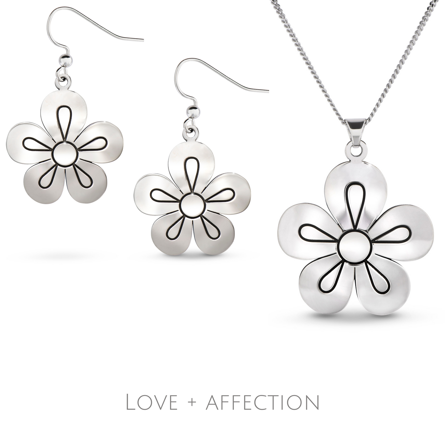 Rosette Set -Silver