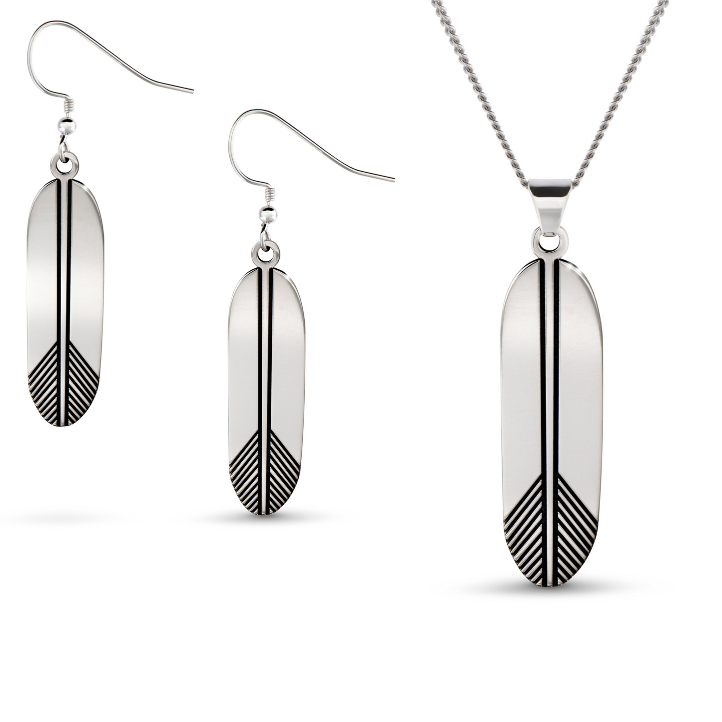 Feather Set - Silver