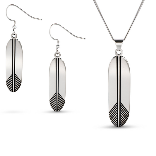 Feather Set - Silver