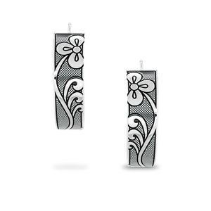FLORAL BEADWORK HOOP EARRINGS Celebration