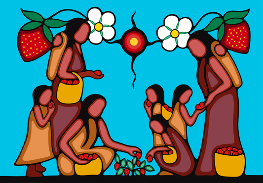 “Heartberry Gatherers” Fine Art Print
