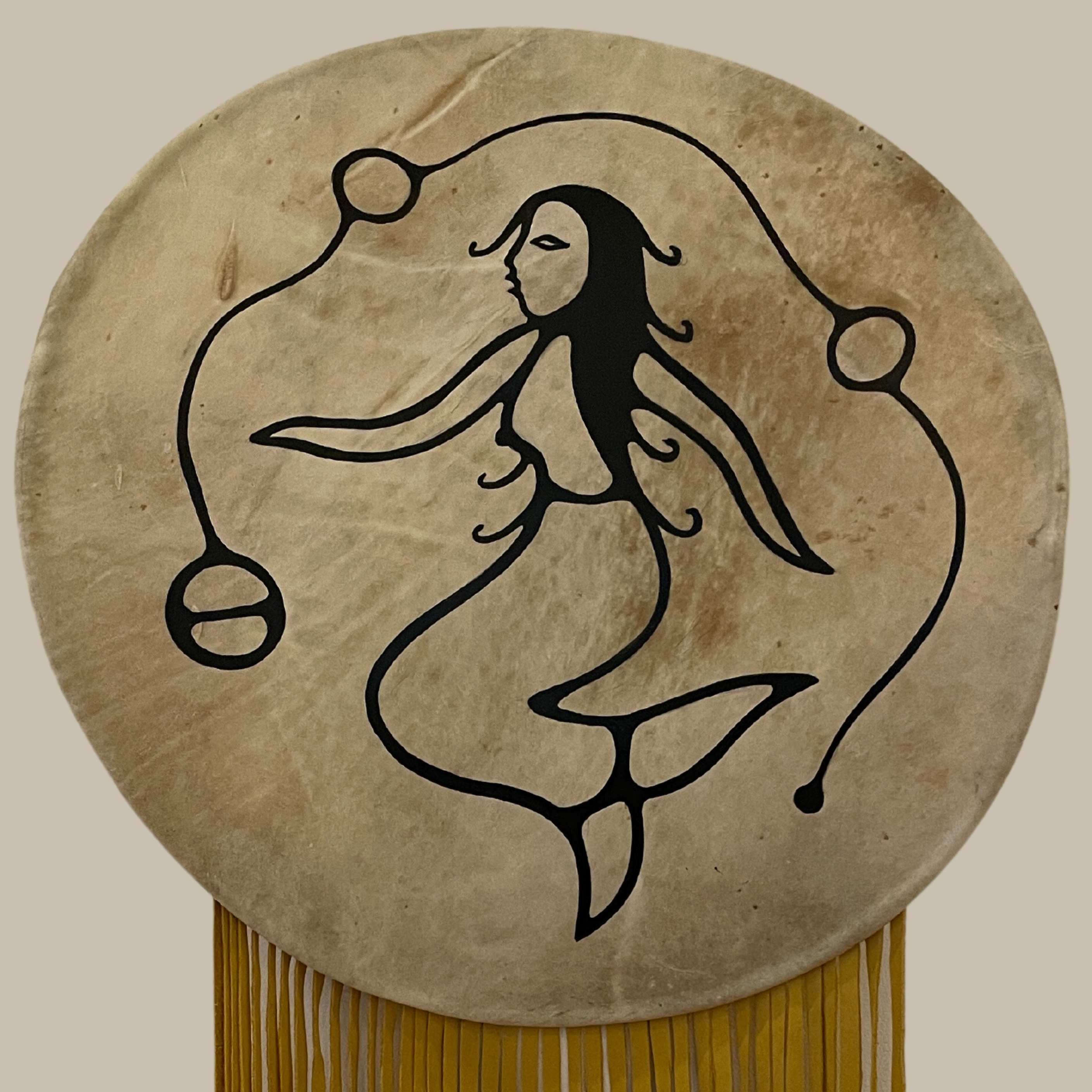 Anishinaabe Mermaid Elk Shield