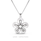 Rosette Necklace - Silver