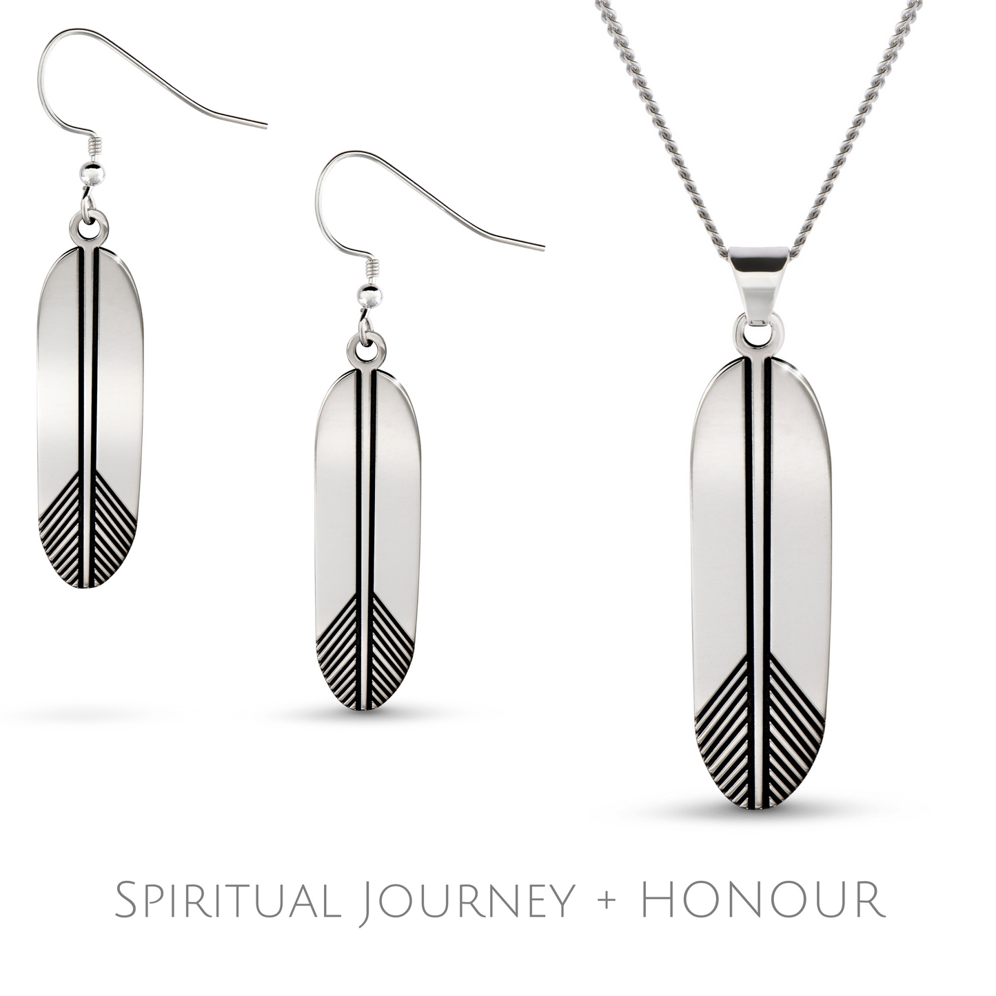 Feather Set - Silver