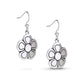 Heartberry Flower Earrings - Silver