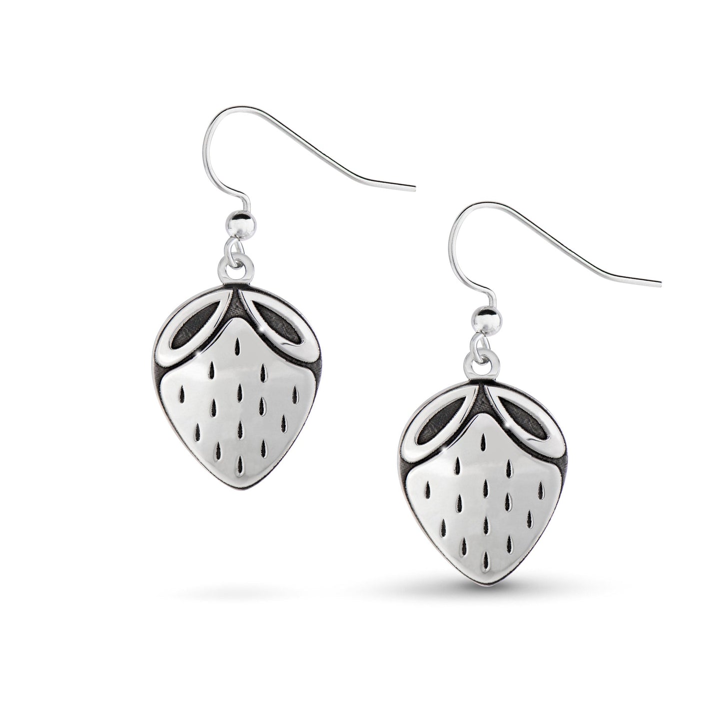 Heartberry Earrings - Silver