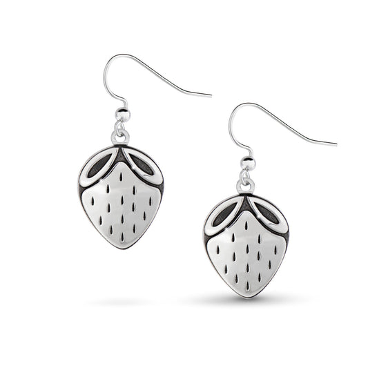 Heartberry Earrings - Silver