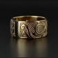 Turtles Design  Hand Engraved Gold Ring